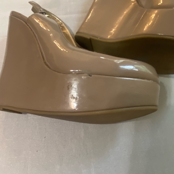 Steven Madden Shoes Size 8.5M Ultra High Wedge Patent - Picture 4 of 11